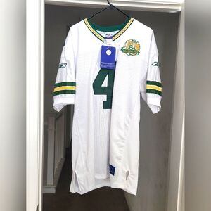 NWT Reebok Brett Farve Jersey w/Commemorative Patch